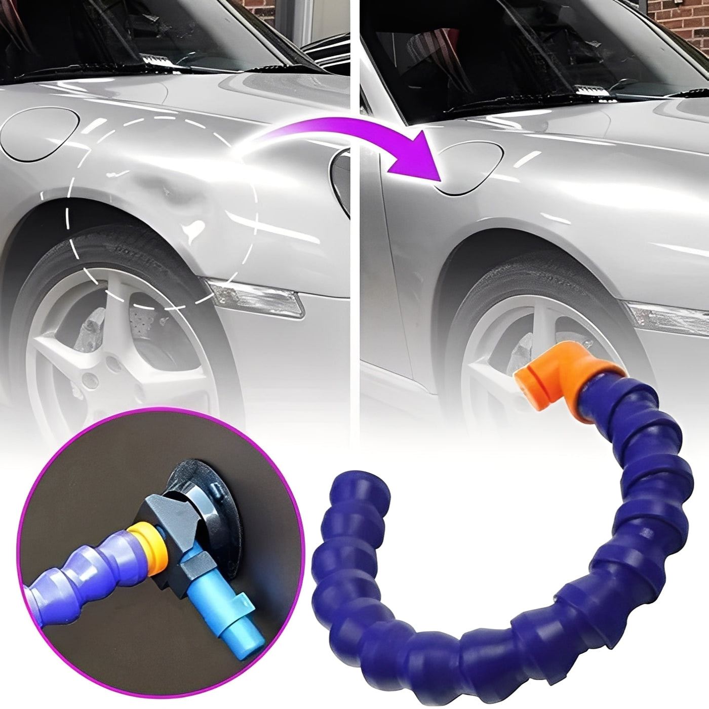 Quick Repair Kit for Car Dents – Manual Operation with Vacuum Pump