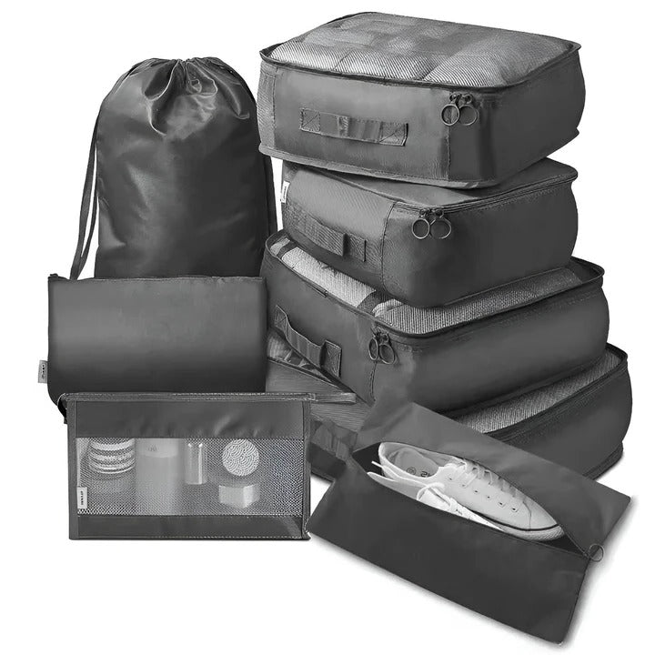 Reiseorganisationsset mit 7 praktischen Taschen