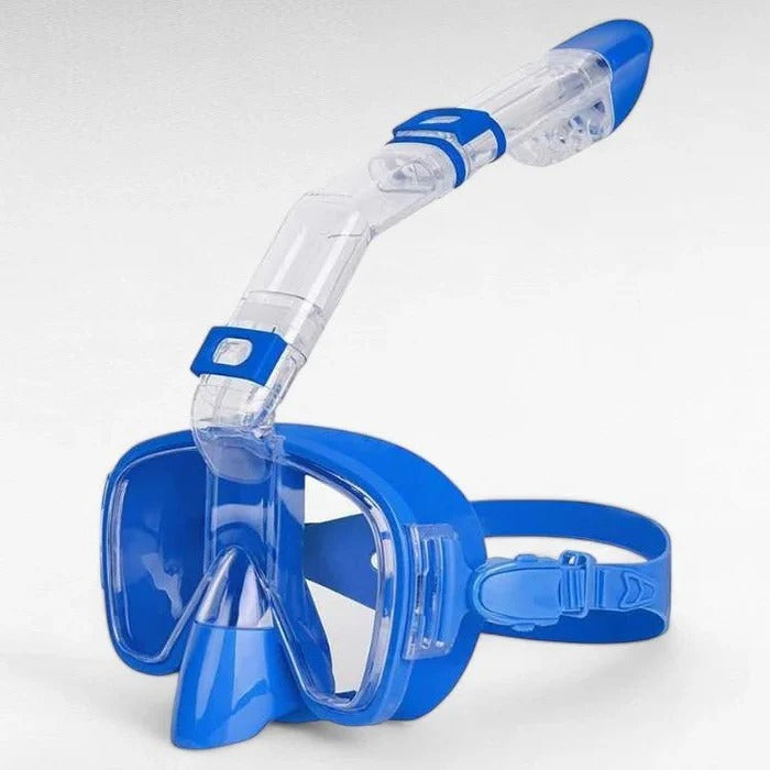 Versatile Snorkel Mask with Dry Top and Adjustable Strap