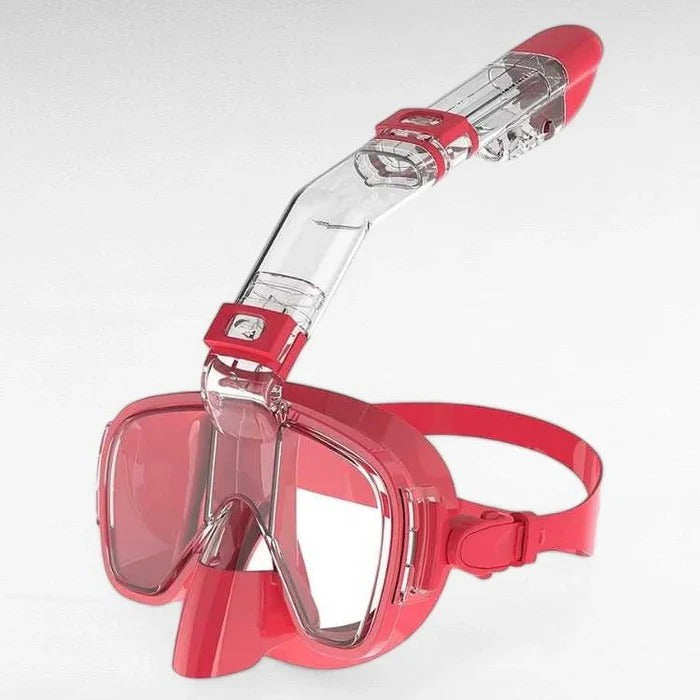 Schwimmmaske mit Trockenoberteil und Verstellbarem Gurt
