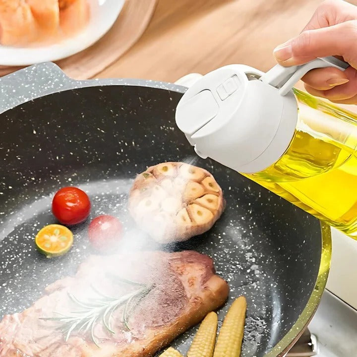 Oil Dispenser with Refillable Spray Mechanism