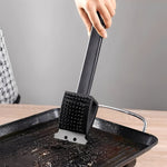 All-in-One Grillreinigungsbürste mit Stahlborsten und Schwamm