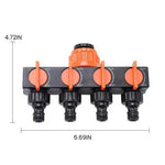Four-Way Garden Hose Splitter