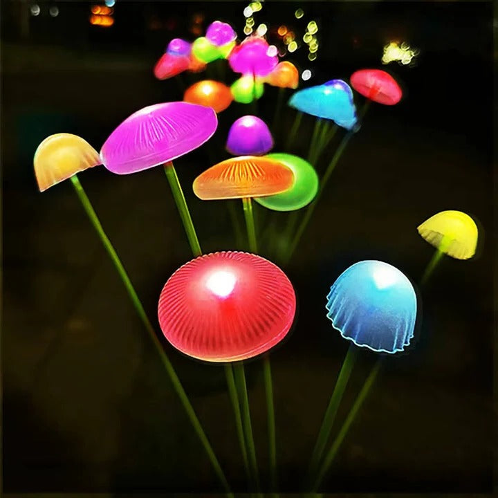 Solar Jellyfish Light with Color-Changing LEDs