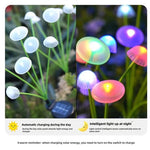 Solar-powered jellyfish lamp with color-changing LEDs
