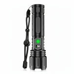 High-Performance LED Flashlight with Zoom Function for Outdoor Use