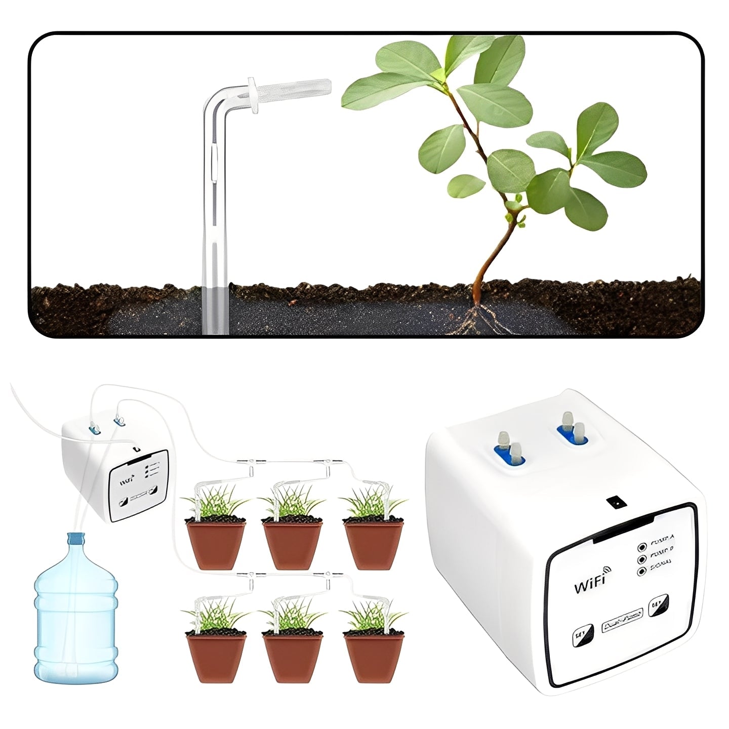 Smart Plant Waterer with App Control and Drip System
