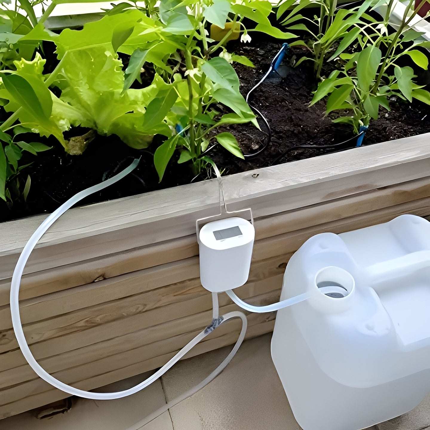 Intelligente Pflanzenbewässerungspumpe mit LCD-Anzeige und USB-Ladung