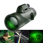 Compact telescope with zoom function for outdoor observations