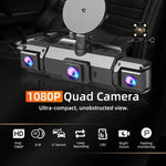Vielseitige Auto-Kamera mit Vierfachaufnahme und WiFi