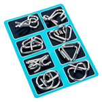 8-teiliges Metall Puzzle Set – Rätselspaß für Groß und Klein