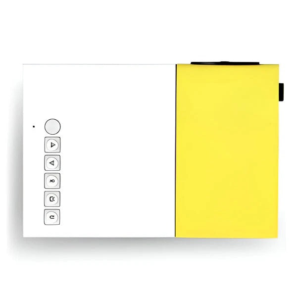 Compact projector for media playback with versatile connectivity
