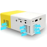Compact projector for media playback with versatile connectivity