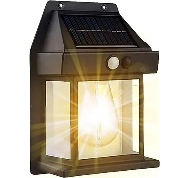Solarbetriebene LED-Lampe für den Außenbereich mit Bewegungsmelder