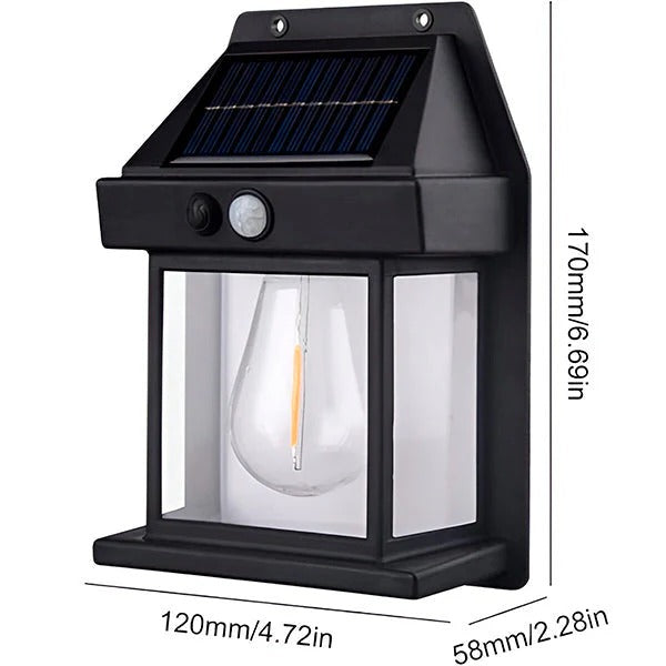 Solarbetriebene LED-Außenlichter mit Bewegungsmelder