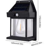 Solarbetriebene LED-Lampe für den Außenbereich mit Bewegungsmelder