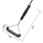 Grillreiniger mit Edelstahlborsten und Verlängertem Griff