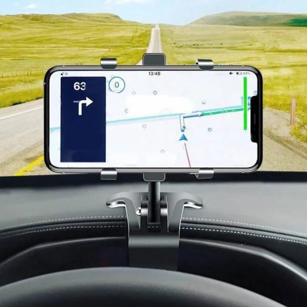 Smartphone car mount for dashboard attachment