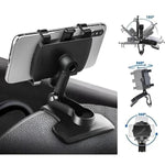 Smartphone car mount for dashboard attachment