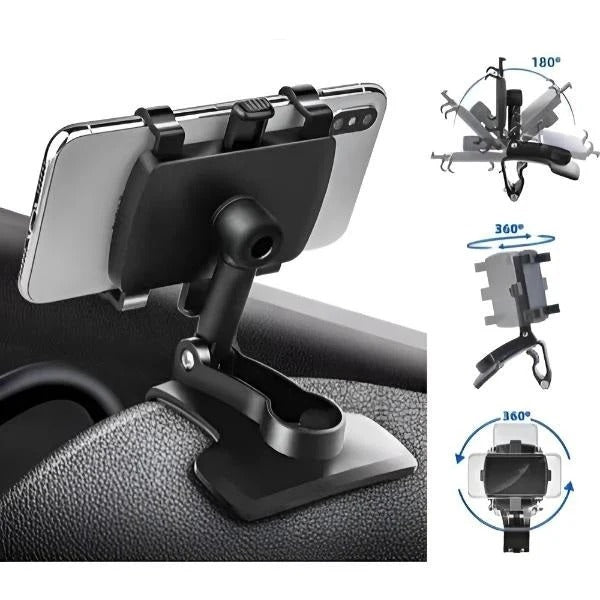 Smartphone car mount for dashboard attachment