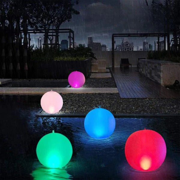 Aufblasbare Poolbeleuchtung mit Farbwechsel-LEDs