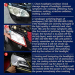 Headlight Restoration Kit with Vapor Application System