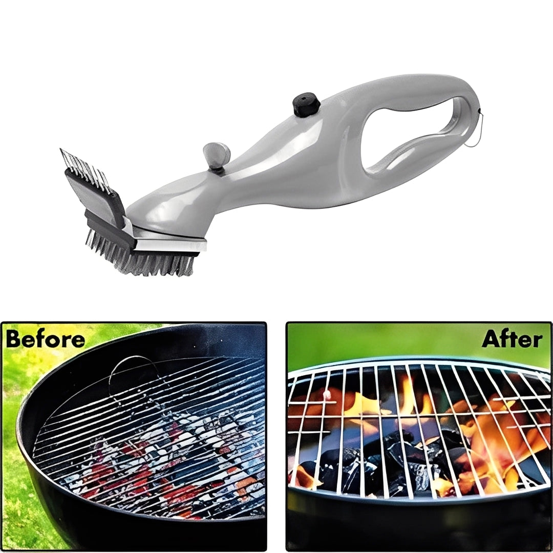 Dampf-Reinigungsbürste für Grill mit Schaber-Funktion