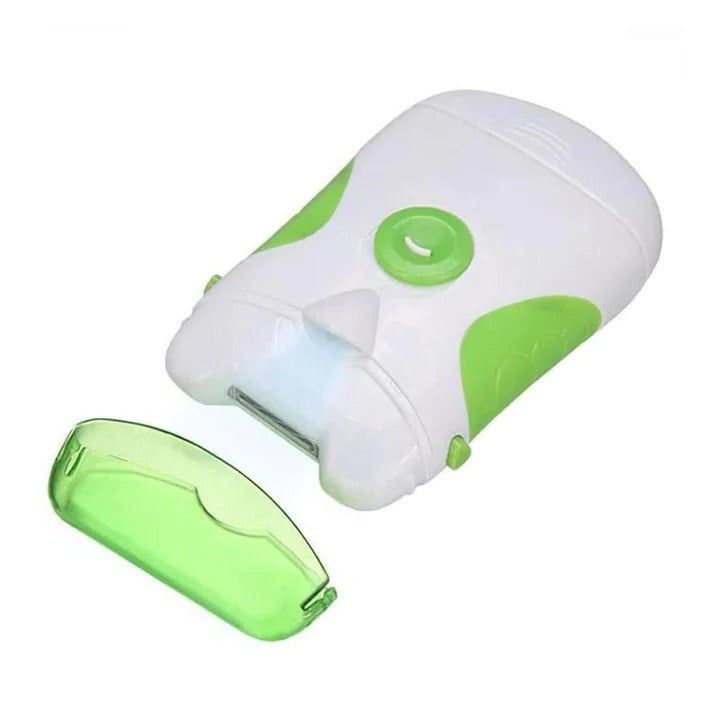 Elektrischer Nageltrimmer mit integriertem LED-Licht