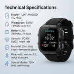 Sportuhr mit Bluetooth 5.0 Verbindung für aktive Lebensstile