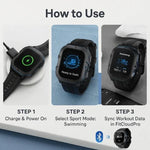 Sportliche Uhr mit Bluetooth 5.0 Verbindung und Fitness-Tracking