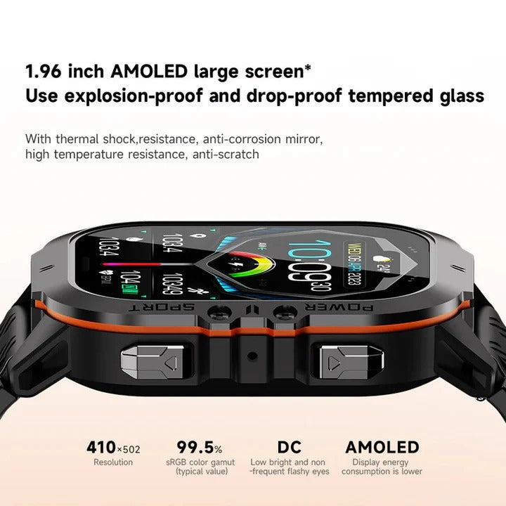 Sportuhr mit Bluetooth 5.0 Verbindung für aktive Lebensstile