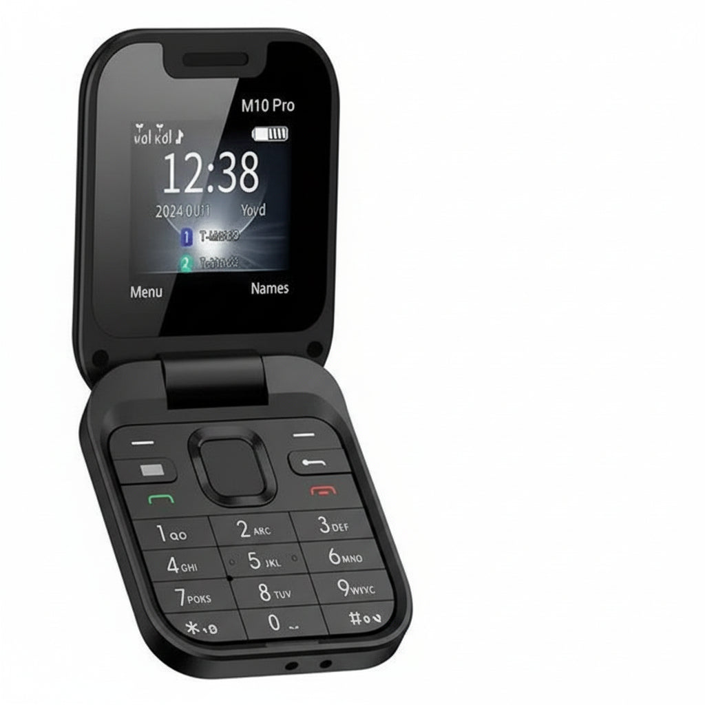 Kompaktes Klapptelefon mit Dual-SIM-Funktionalität