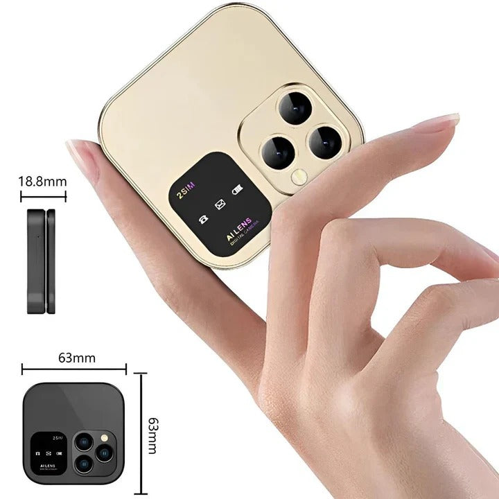 Kompaktes Klapptelefon mit Dual-SIM-Funktionalität