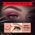 Selbsthaftende Wimpern mit wiederverwendbarem Design