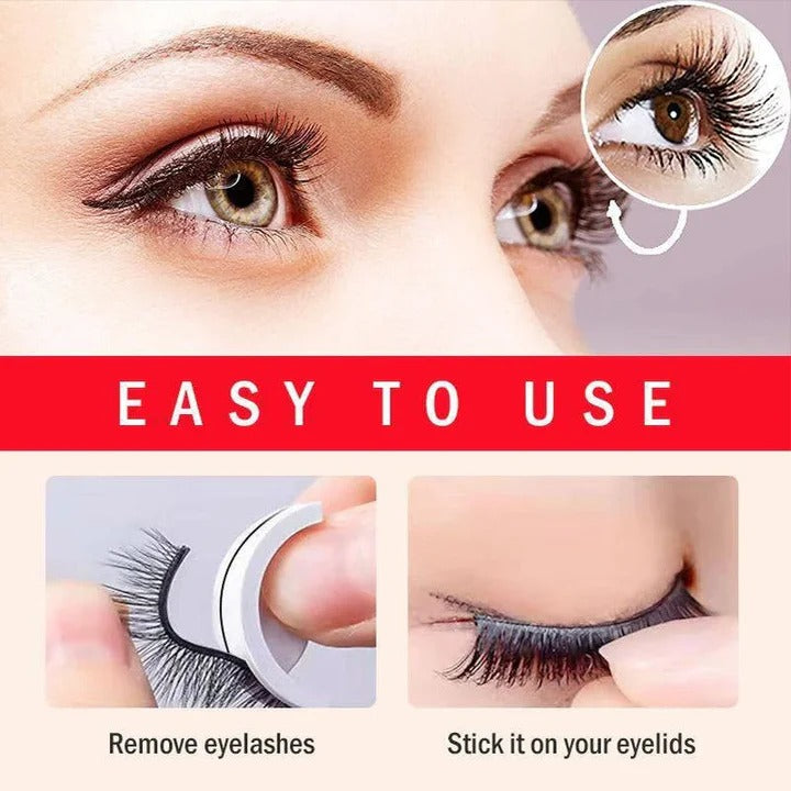 Wiederverwendbare Selbstklebende Wimpern für Perfekte Augen