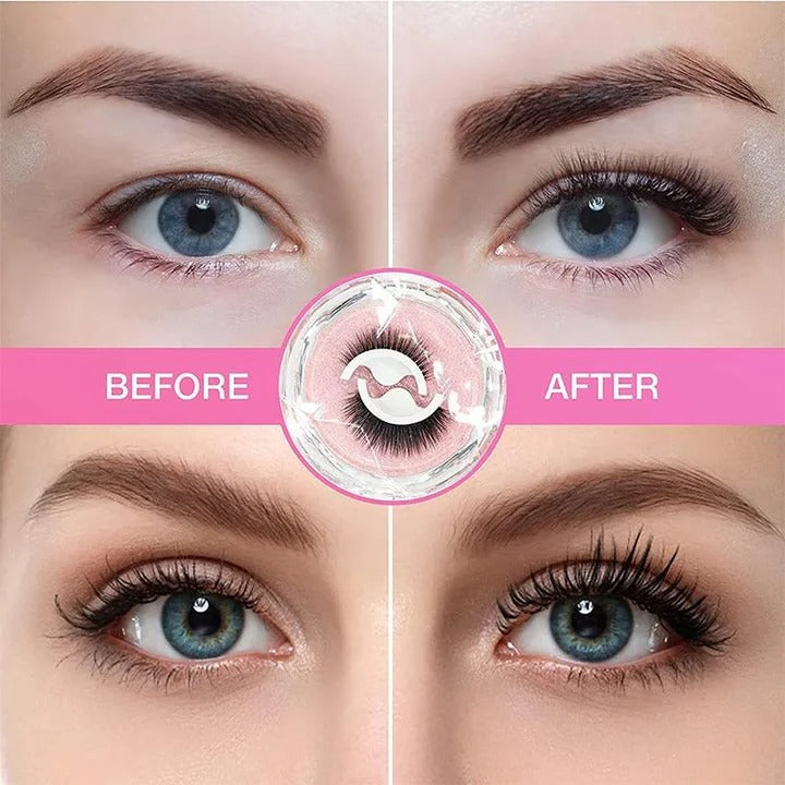 Wiederverwendbare Selbstklebende Wimpern für Perfekte Augen