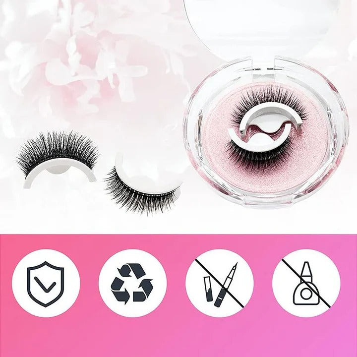 Wiederverwendbare Selbstklebende Wimpern für Perfekte Augen