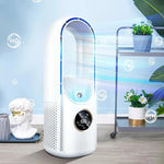 Compact bladeless fan with USB connection and 100 ml water tank