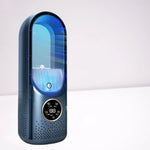 Compact bladeless fan with USB connection and 100 ml water tank