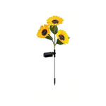Sonnenblumen-Design Solar LED Leuchte mit flexiblen Blütenblättern