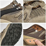 Damen Wanderschuhe mit Leder-Mesh-Obermaterial für Outdoor-Aktivitäten