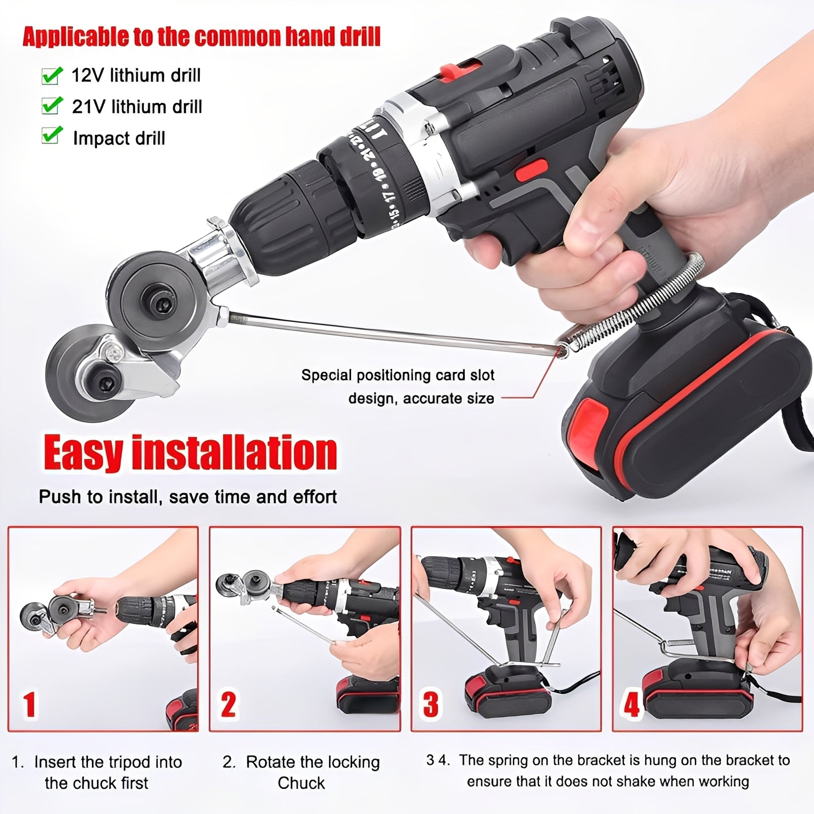 Cutting attachment for drills for metalworking