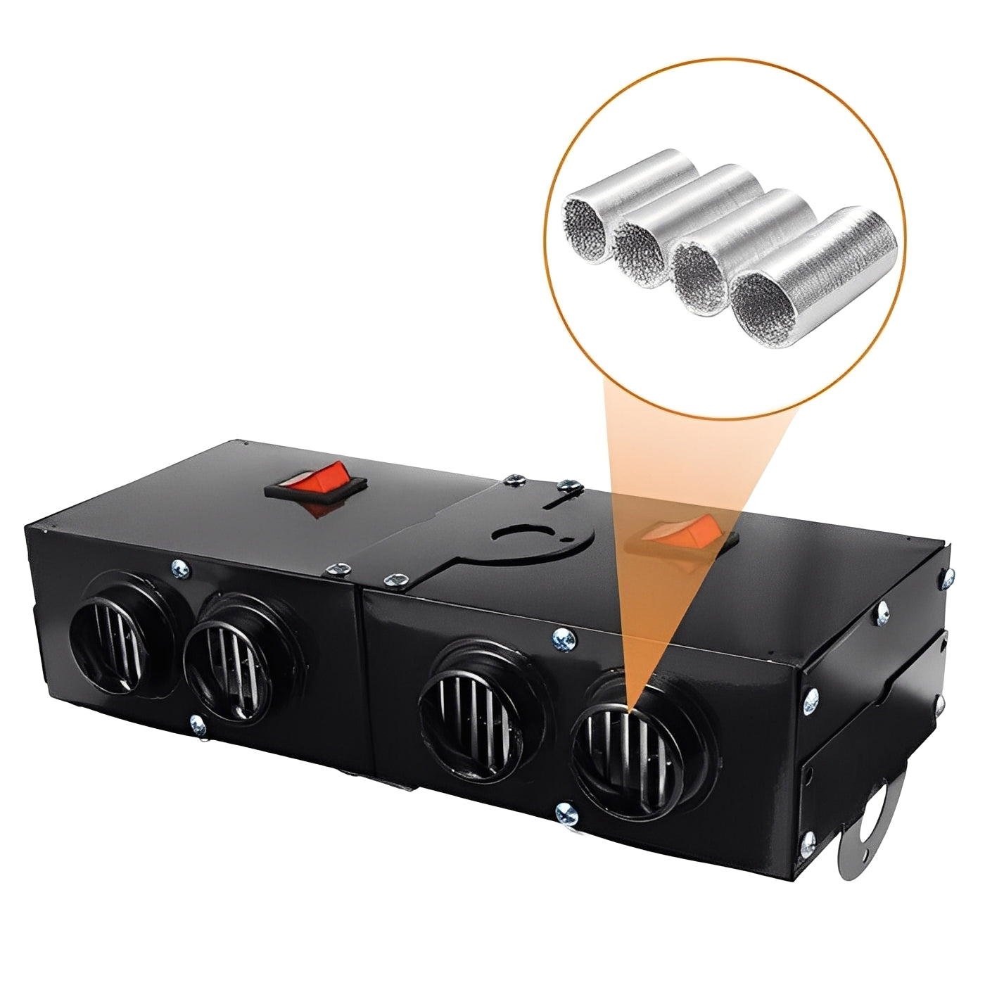 Elektrischer Autoheizlüfter mit 500W und Luftauslässen