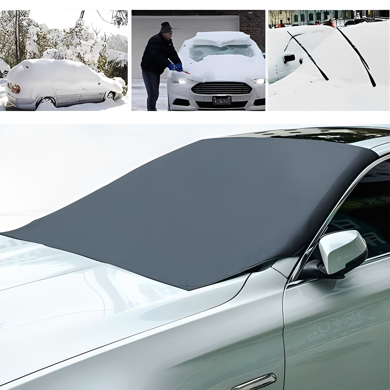 Magnetic Windshield Cover with Storage Bag