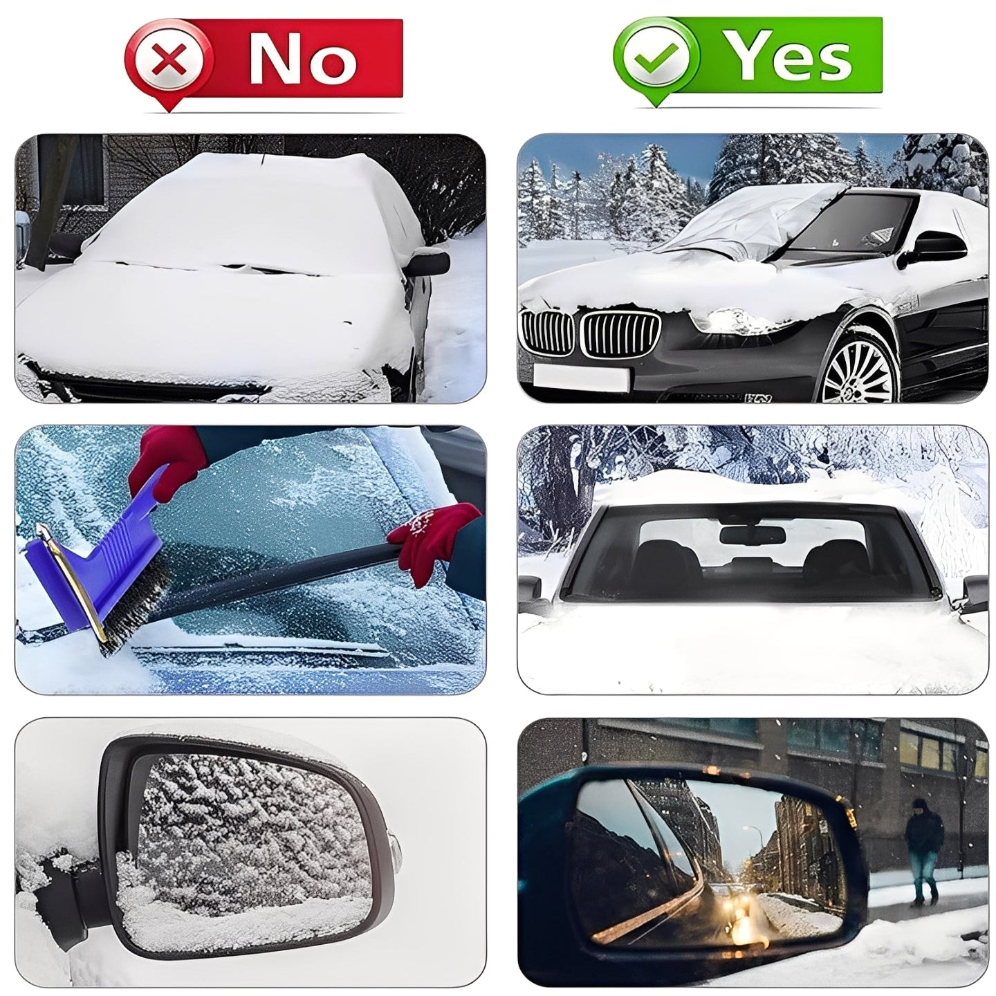 Magnetic Windshield Cover with Storage Bag