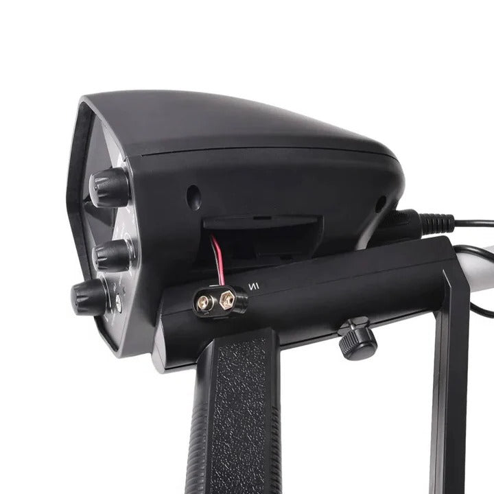 Metal detector with LCD display and adjustable handle