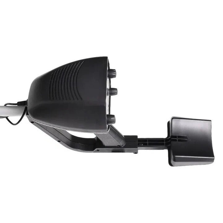Metal detector with LCD display and adjustable handle