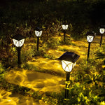 Solar-powered LED Garden Lights, Set of 2