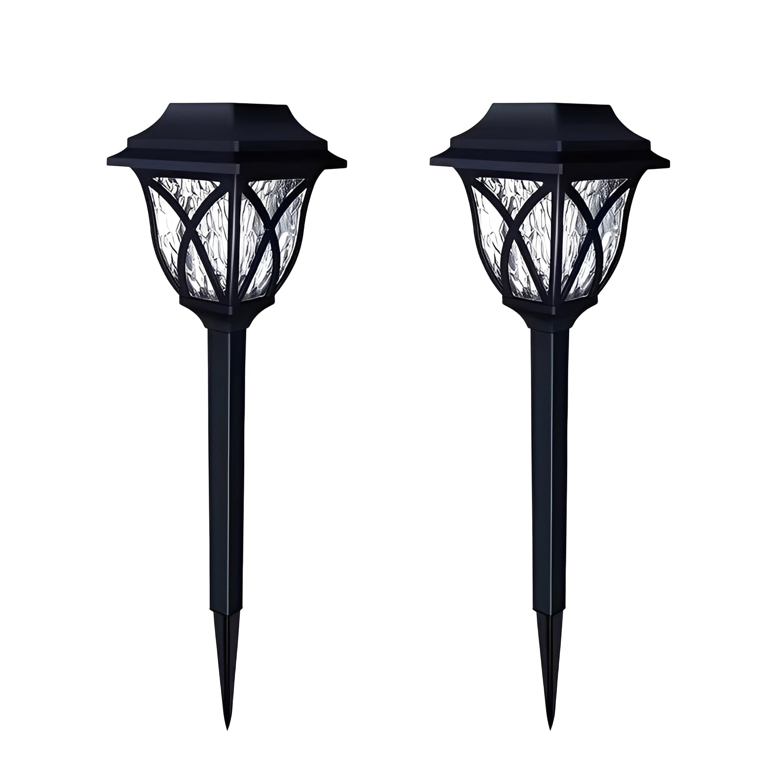 Solar-powered LED Garden Lights, Set of 2