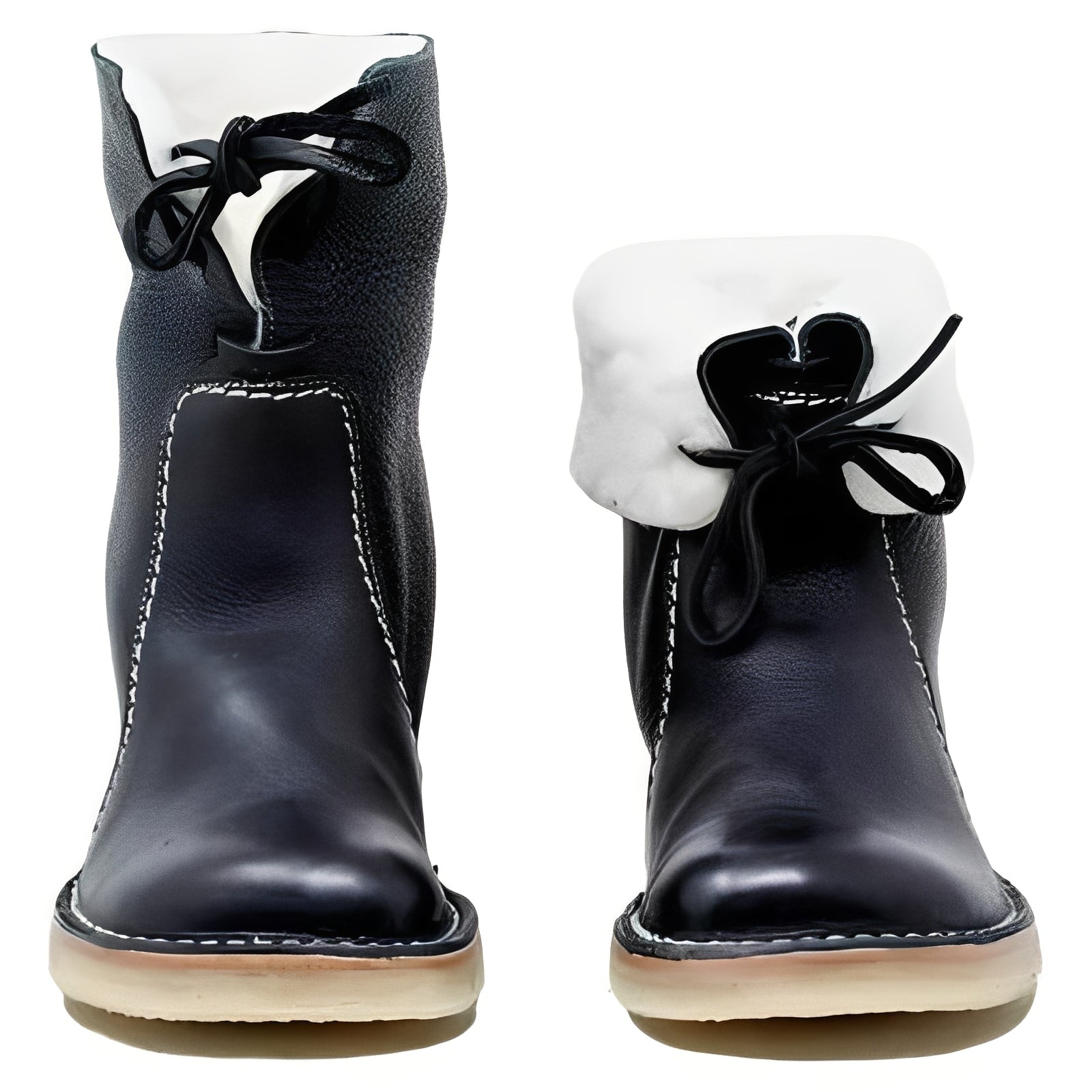 High-quality leather boots with wool for outdoor activities